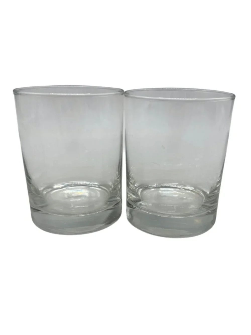 Clear Glass Tumbler Set Of 2 For Beverages 3.25X4